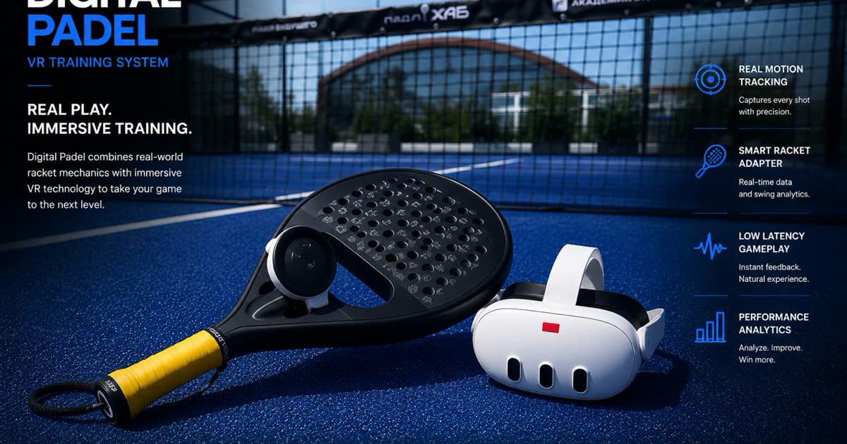 Smart Racket Colour De Цифровой Падел — VR-симулятор падела